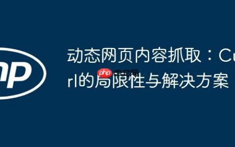 动态网页内容抓取：Curl的局限性与解决方案