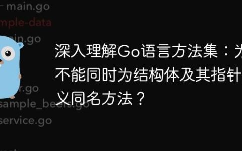 深入理解Go语言方法集：为何不能同时为结构体及其指针定义同名方法？