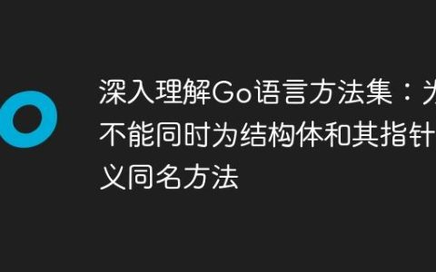 深入理解Go语言方法集：为何不能同时为结构体和其指针定义同名方法