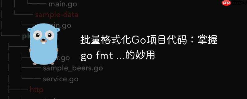 批量格式化Go项目代码:掌握go fmt ...的妙用