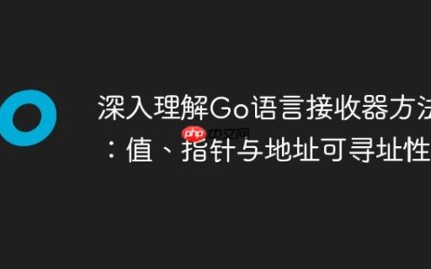 深入理解Go语言接收器方法：值、指针与地址可寻址性