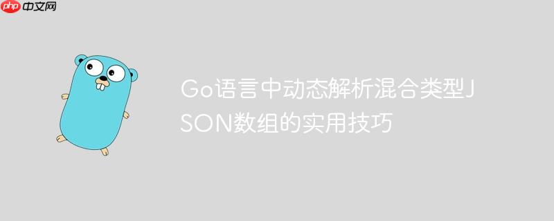 Go语言中动态解析混合类型JSON数组的实用技巧