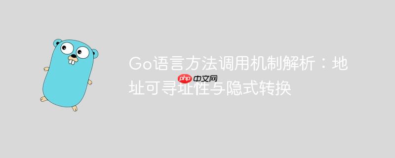 Go语言方法调用机制解析：地址可寻址性与隐式转换