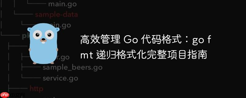高效管理 Go 代码格式:go fmt 递归格式化完整项目指南
