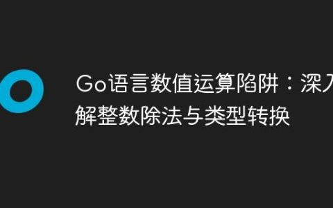 Go语言数值运算陷阱：深入理解整数除法与类型转换