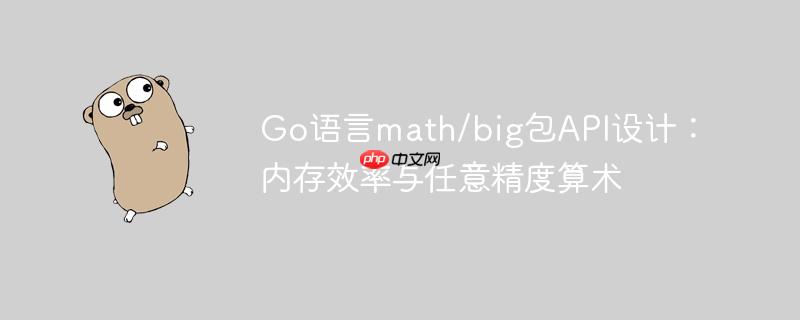 Go语言math/big包API设计:内存效率与任意精度算术
