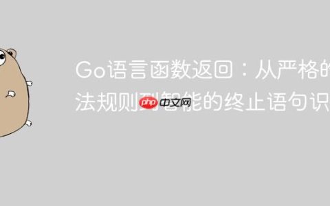 Go语言函数返回：从严格的词法规则到智能的终止语句识别