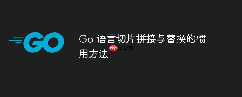 Go 语言切片拼接与替换的惯用方法