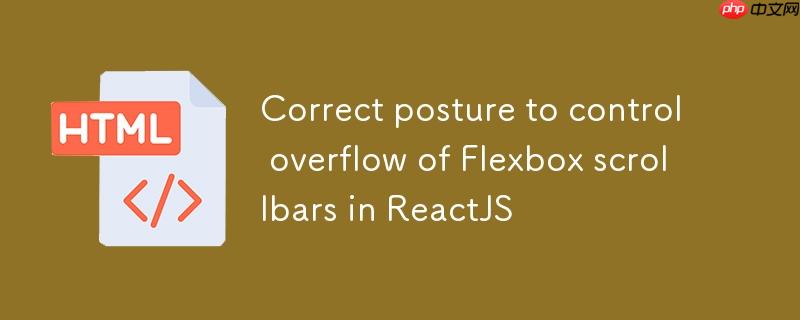 reactjs中控制溢出flexbox滚动条的正确姿势