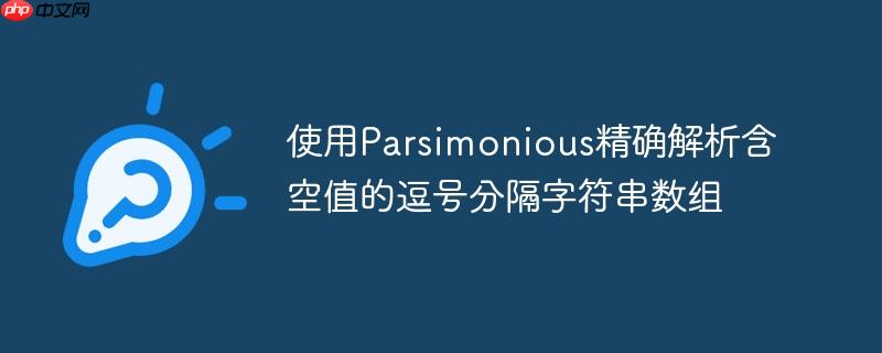 使用Parsimonious精确解析含空值的逗号分隔字符串数组