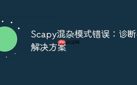 Scapy混杂模式错误：诊断与解决方案