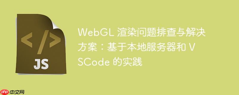webgl 渲染问题排查与解决方案：基于本地服务器和 vscode 的实践
