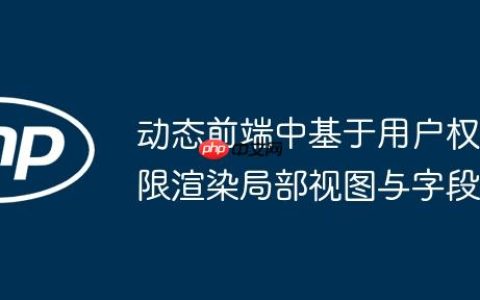 动态前端中基于用户权限渲染局部视图与字段