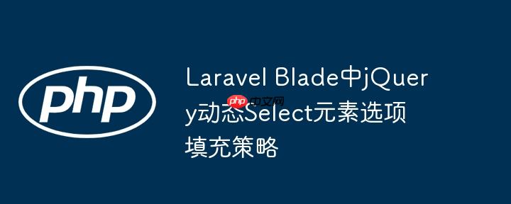 Laravel Blade中jQuery动态Select元素选项填充策略