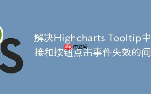 解决Highcharts Tooltip中链接和按钮点击事件失效的问题