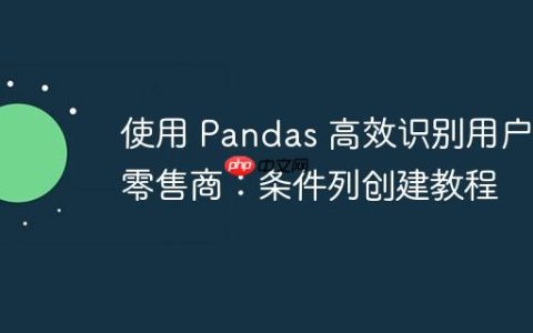使用 Pandas 高效识别用户新零售商：条件列创建教程