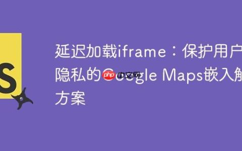 延迟加载iframe：保护用户隐私的Google Maps嵌入解决方案
