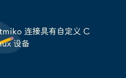 使用 Netmiko 连接具有自定义 CLI 的 Linux 设备