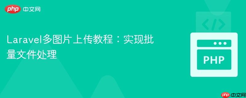 Laravel多图片上传教程:实现批量文件处理