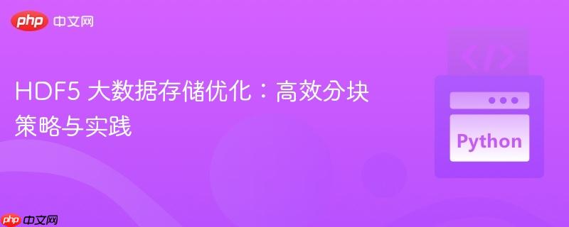 HDF5 大数据存储优化:高效分块策略与实践