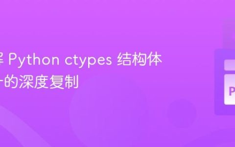 深入理解 Python ctypes 结构体及其指针的深度复制