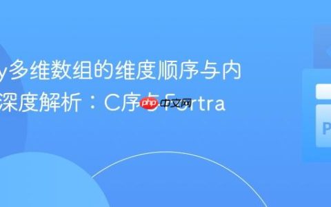 NumPy多维数组的维度顺序与内存布局深度解析：C序与Fortran序