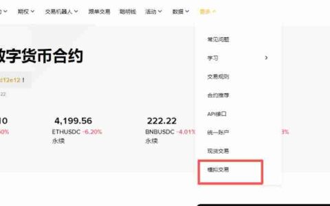 如何使用币安模拟交易？币安模拟交易图文教程