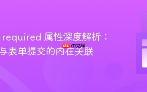 HTML required 属性深度解析：理解其与表单提交的内在关联