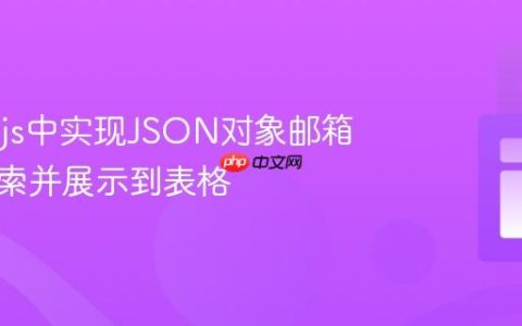 在Vue.js中实现JSON对象邮箱地址搜索并展示到表格