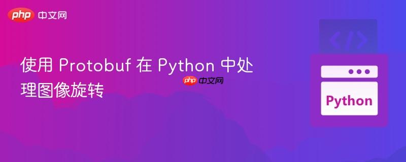 使用 protobuf 在 python 中处理图像旋转