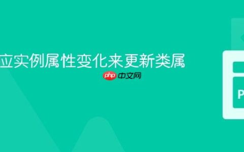 如何响应实例属性变化来更新类属性？
