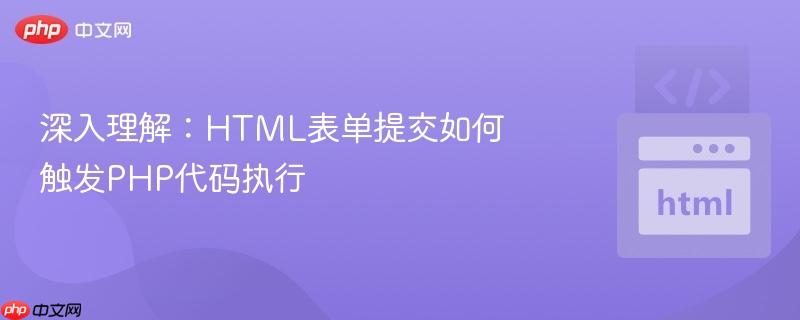 深入理解:HTML表单提交如何触发PHP代码执行