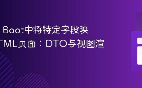 Spring Boot中将特定字段映射到HTML页面：DTO与视图渲染实践
