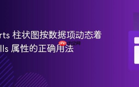 Recharts 柱状图按数据项动态着色：cells 属性的正确用法