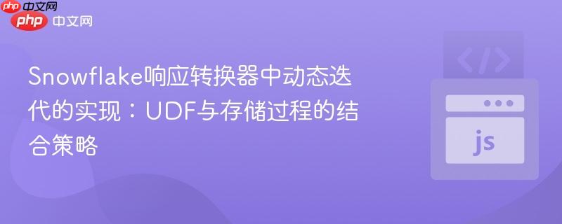 Snowflake响应转换器中动态迭代的实现:UDF与存储过程的结合策略