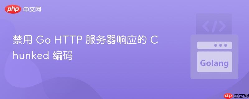 禁用 go http 服务器响应的 chunked 编码