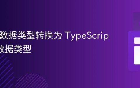 JSON 数据类型转换为 TypeScript 接口数据类型