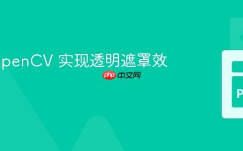 使用 OpenCV 实现透明遮罩效果