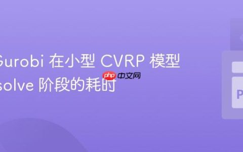 优化 Gurobi 在小型 CVRP 模型中 Presolve 阶段的耗时