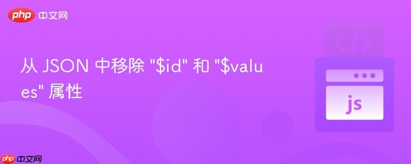 从 json 中移除 
