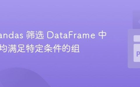 使用 Pandas 筛选 DataFrame 中所有值均满足特定条件的组