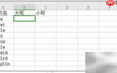 WPS表格大小写批量转换技巧