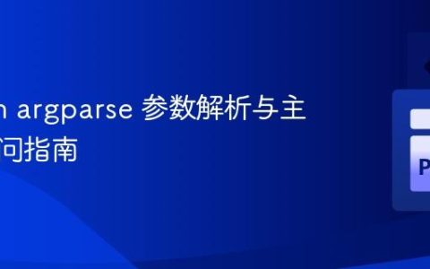 Python argparse 参数解析与主函数访问指南