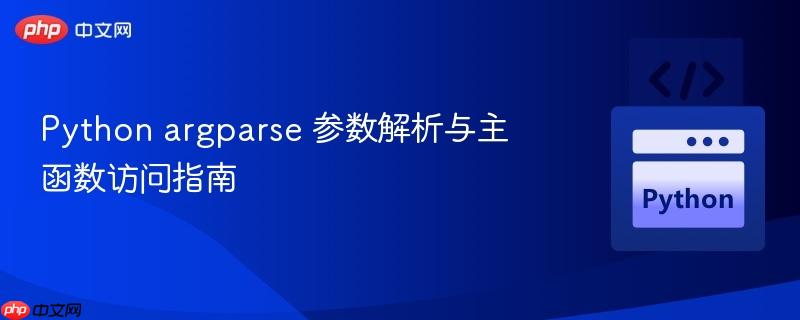 Python argparse 参数解析与主函数访问指南