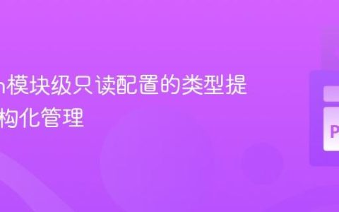 Python模块级只读配置的类型提示与结构化管理