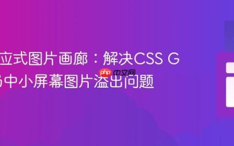 构建响应式图片画廊：解决CSS Grid布局中小屏幕图片溢出问题