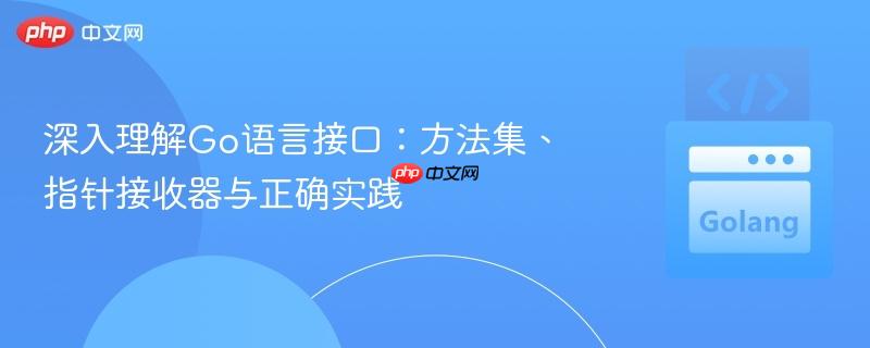 深入理解Go语言接口:方法集、指针接收器与正确实践