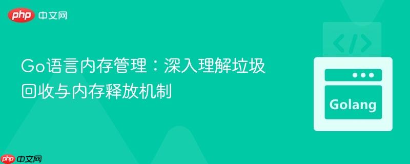Go语言内存管理:深入理解垃圾回收与内存释放机制
