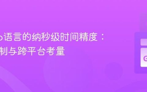 揭秘Go语言的纳秒级时间精度：实现机制与跨平台考量