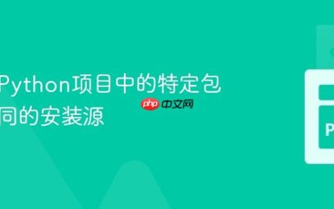 如何为Python项目中的特定包指定不同的安装源